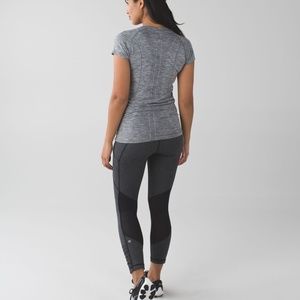 Lululemon Pace Rival Crop *22" Giant Herringbone Black Heathered Black Size 4